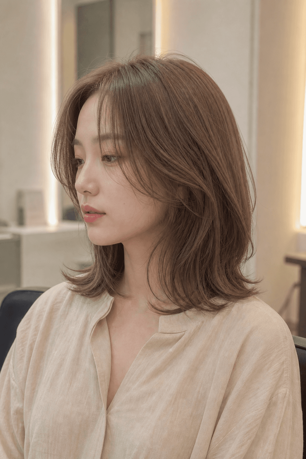 노랗게 빠지던 염색 — 매트 베이지 컬러