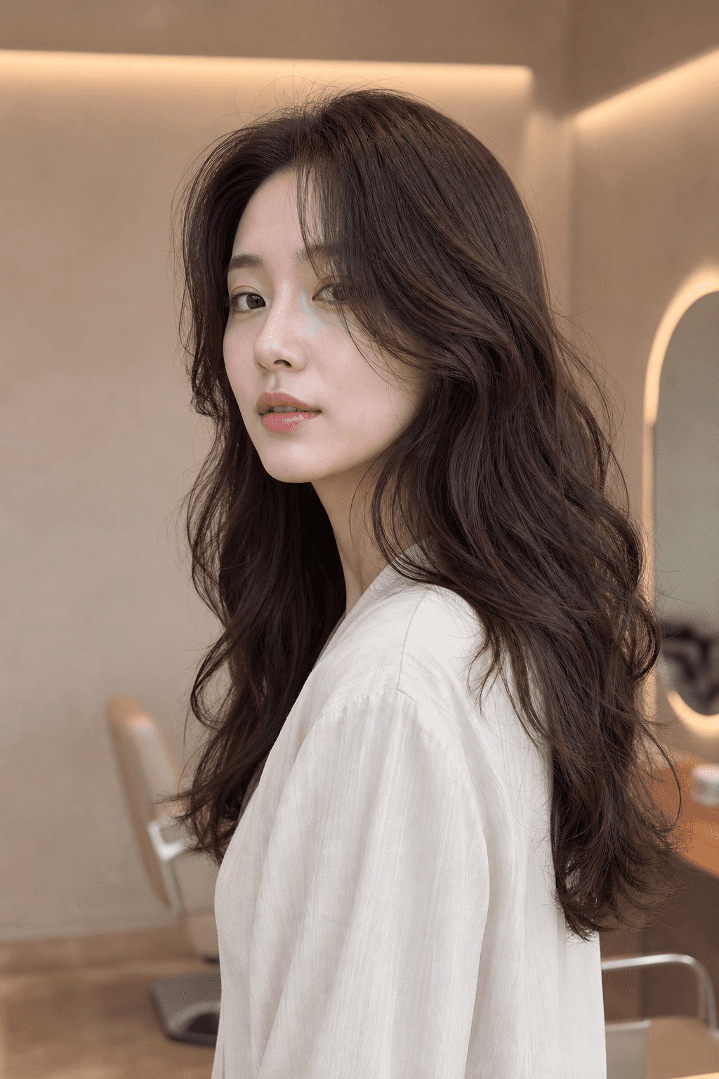 생머리가 밋밋해서 — 소프트 웨이브 펌