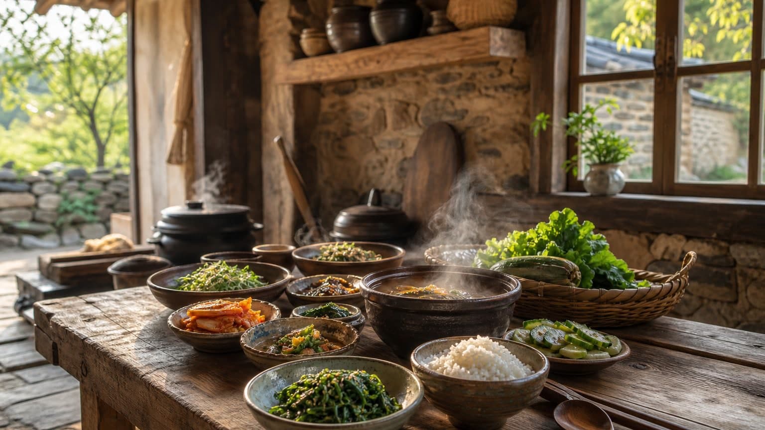 그날 밭에서 온 것들로 차리는 부엌