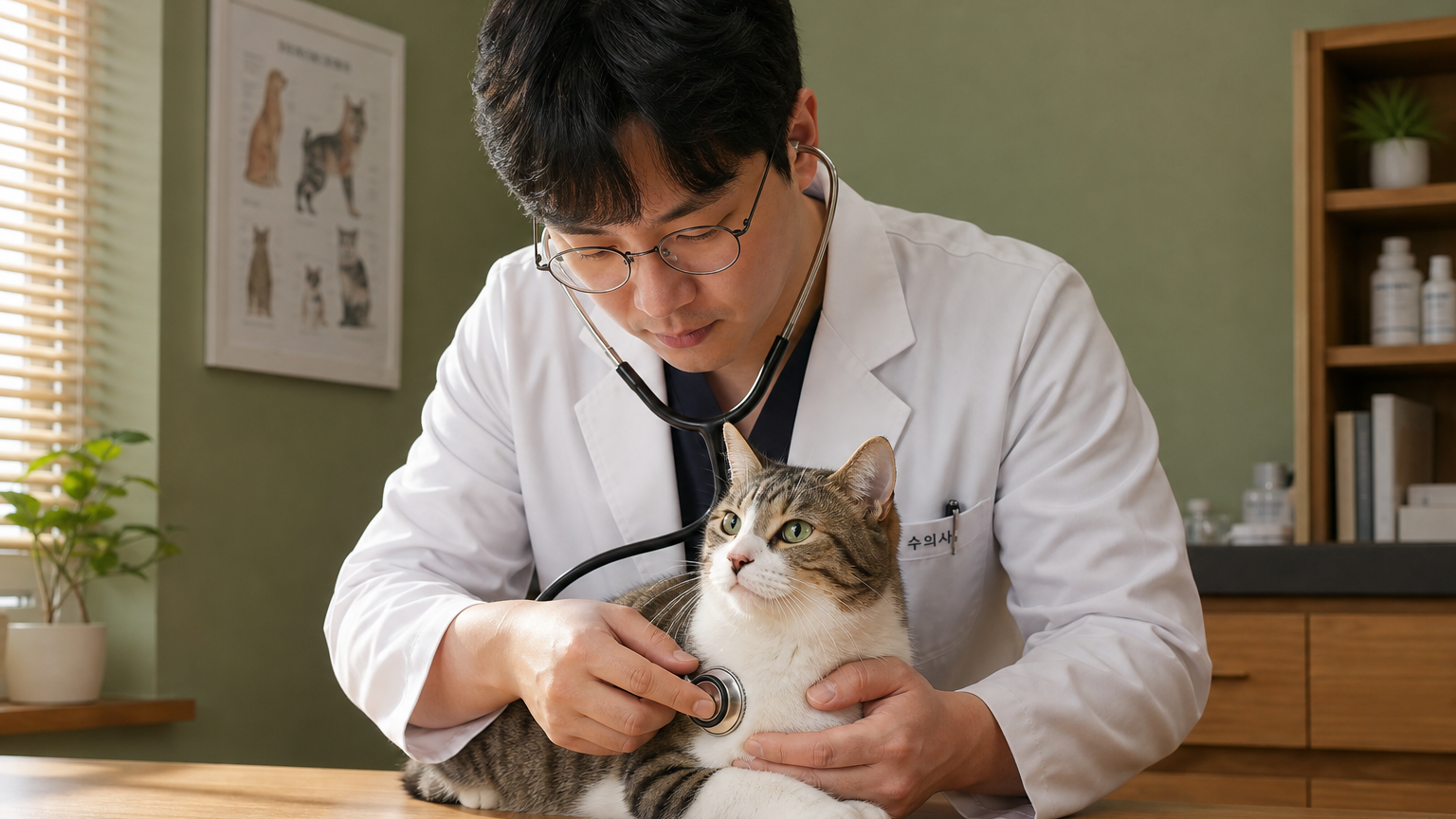 고양이 진료를 위한 차분한 공간